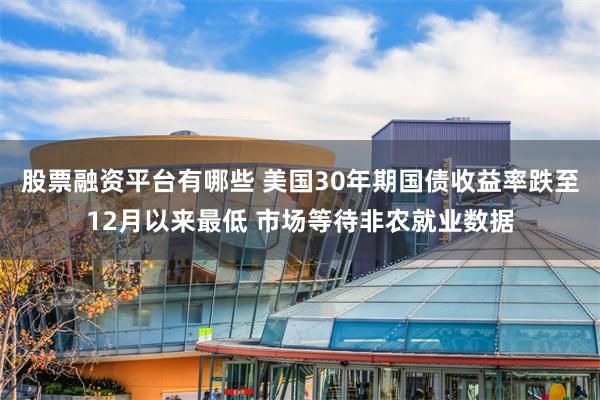 股票融资平台有哪些 美国30年期国债收益率跌至12月以来最低 市场等待非农就业数据