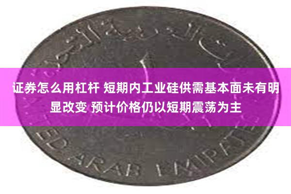 证券怎么用杠杆 短期内工业硅供需基本面未有明显改变 预计价格仍以短期震荡为主